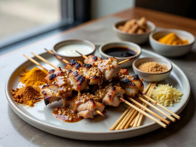Satay Chicken with Peanut Sauce