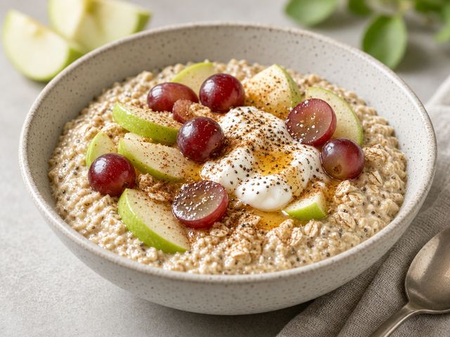 Apple & Grape Overnight Oats