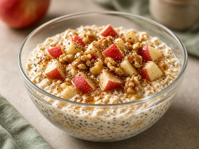 Apple Maple Overnight Oats