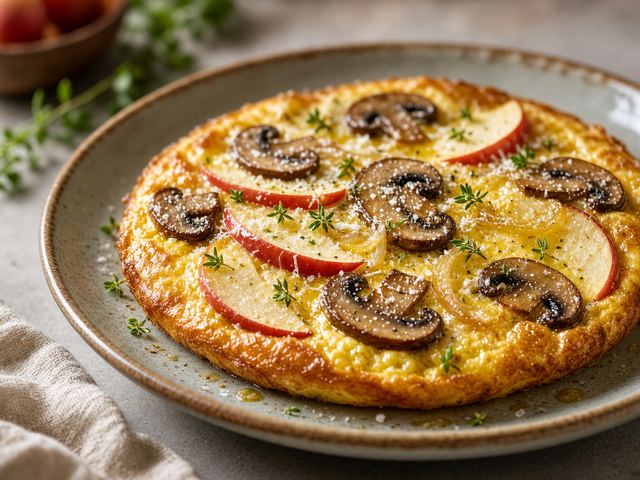 Apple Mushroom Frittata