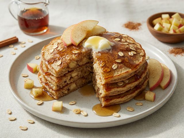 Apple Oat Pancakes