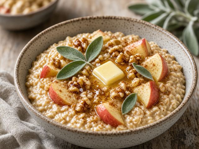 Apple & Sage Oatmeal Bowls