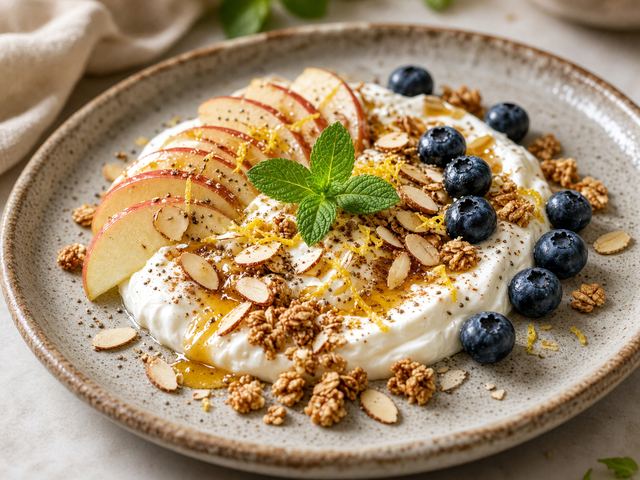 Apple Yogurt Parfait Board