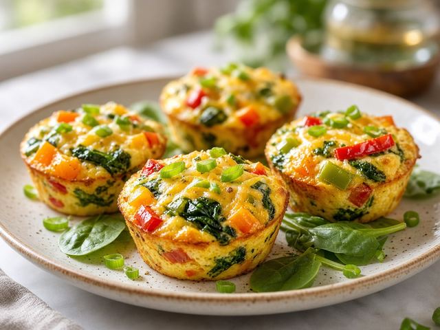 Bell Pepper Frittata Muffins