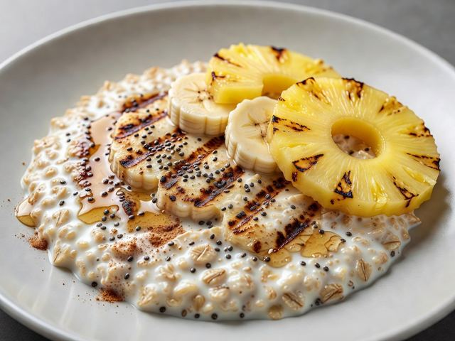 Chilled Overnight Oats with Grill Marks