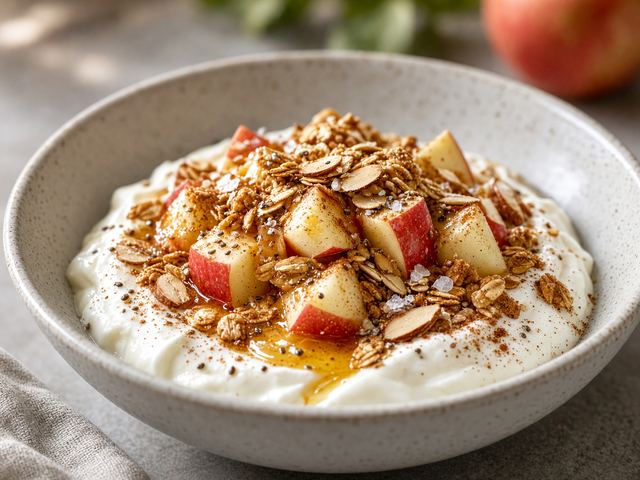 Cinnamon Apple Yogurt Bowl