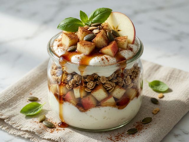 Cinnamon Apple Yogurt Parfaits
