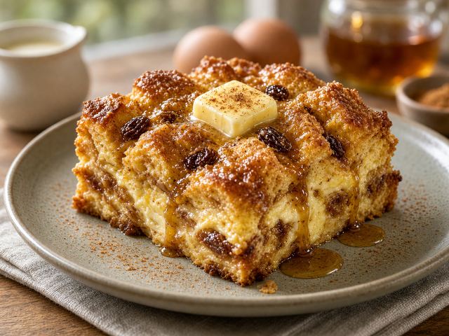Cinnamon Raisin Bread French Toast Casserole