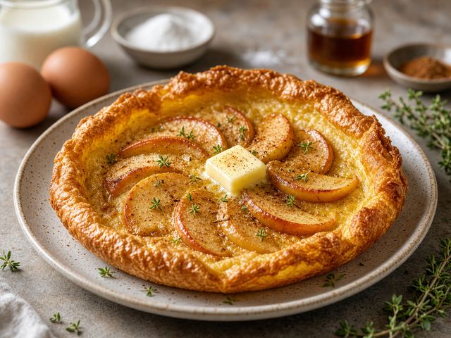 Crispy Apple Dutch Baby Pancake