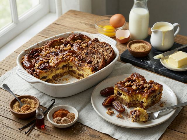 Date Nut Bread French Toast Bake