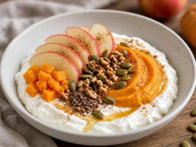 Fresh Apple Pumpkin Yogurt Bowls