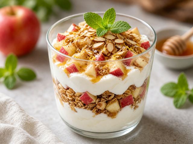 Fresh Apple Yogurt Parfaits