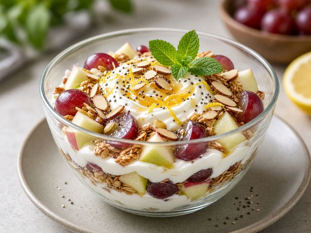 Grape & Apple Yogurt Parfait