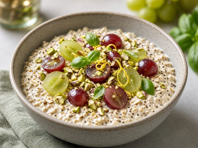 Grape Chia Overnight Oats