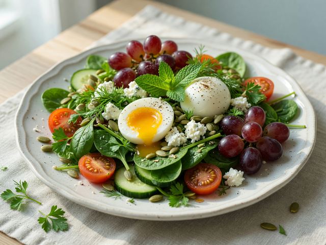 Grape & Herb Breakfast Salad