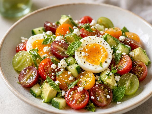 Grape & Late Tomato Breakfast Salad