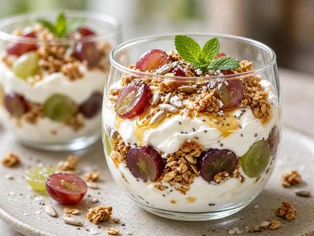 Grape & Yogurt Parfait Cups