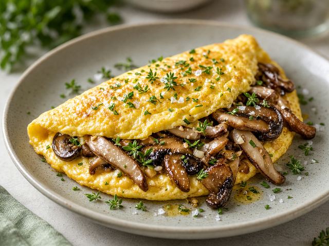 Mushroom & Herb Omelette