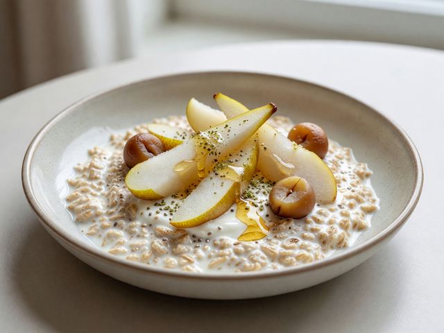 Pear Cardamom Overnight Oats