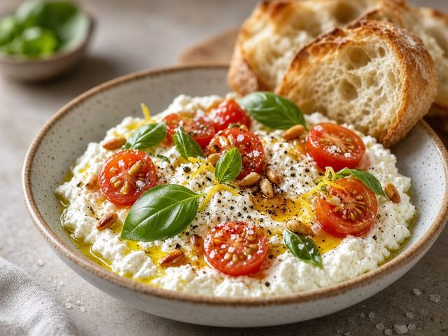 Ricotta Basil Breakfast Bowls