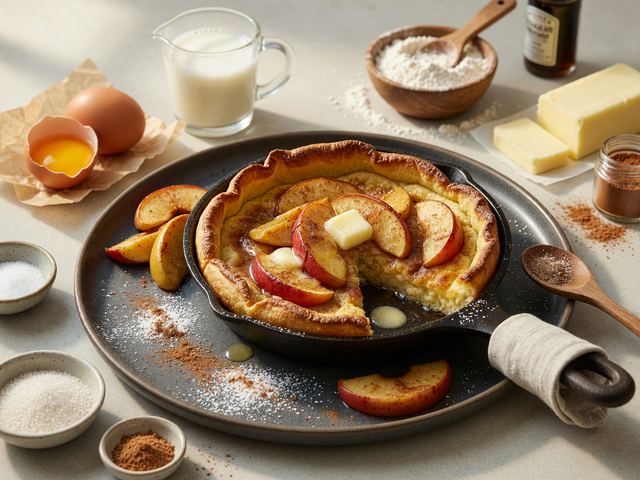 Roasted Apple Pancake Skillet