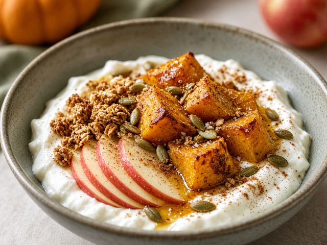 Roasted Pumpkin Yogurt Bowl