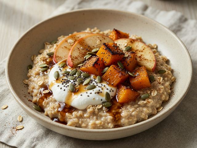 Roasted Squash & Apple Oatmeal