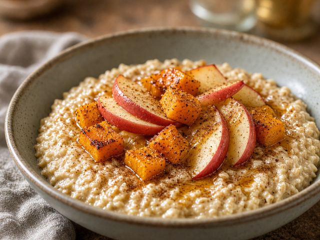 Roasted Squash & Apple Oatmeal