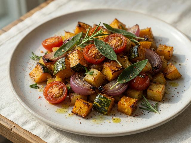 Roasted Squash Breakfast Hash