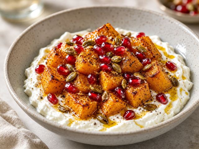 Roasted Squash Yogurt Bowls