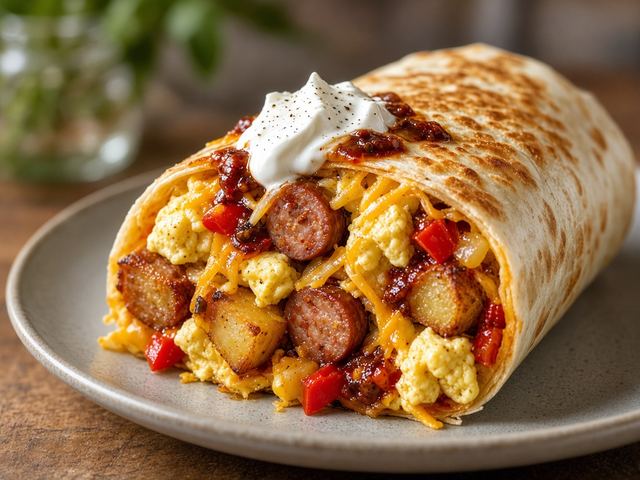 Smoky Breakfast Burritos