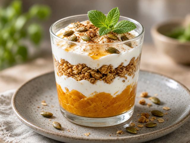 Spiced Pumpkin Yogurt Parfaits