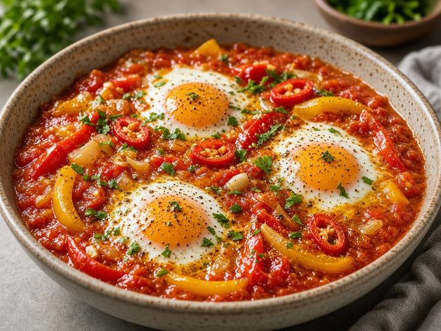Spicy Pepper Shakshuka