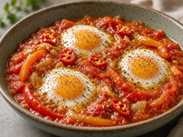 Spicy Pepper Shakshuka
