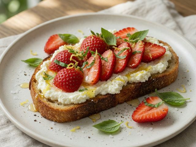 Strawberry Ricotta Toast