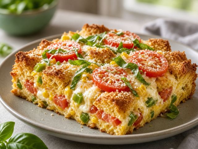 Tomato Basil Breakfast Casserole