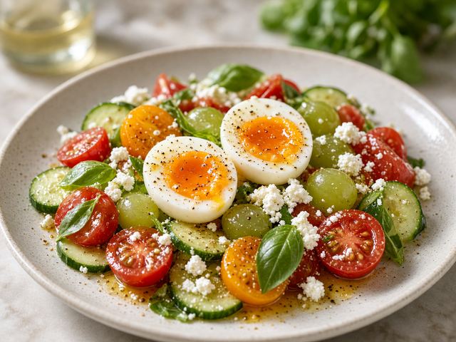 Tomato-Grape Breakfast Salad