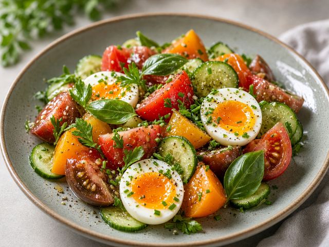 Tomato Herb Breakfast Salad