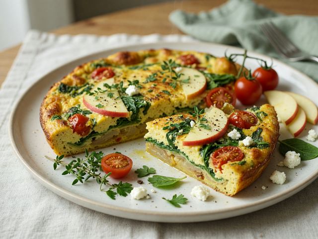 Warm Apple & Herb Frittata
