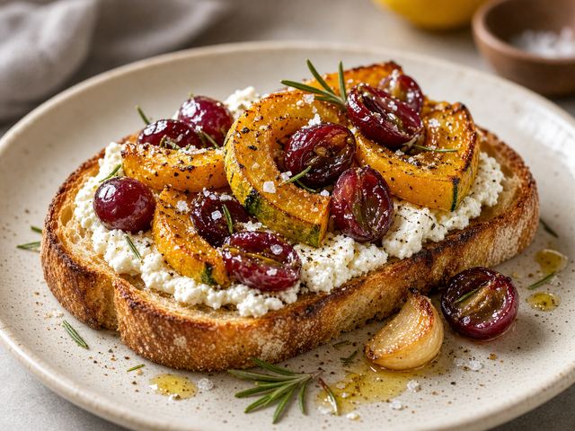 Warm Grape & Squash Toast