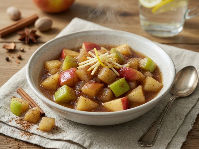Warm Spiced Apple Compote