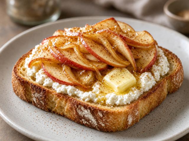 Warm Spiced Apple Toast