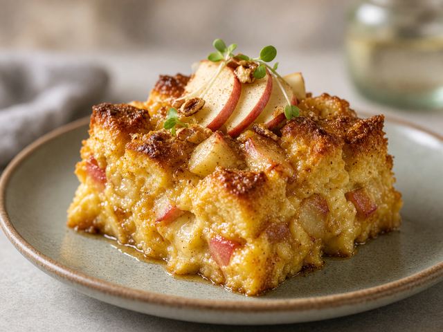 Apple & Squash Bread Pudding