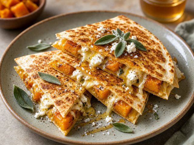 Butternut Squash and Goat Cheese Quesadilla