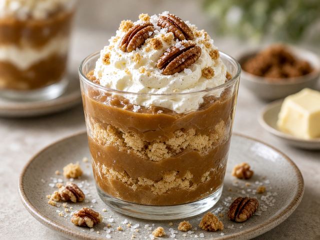 Butterscotch Pudding Parfaits with Toasted Pecans