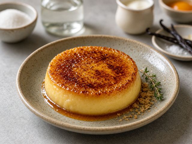 Caramel Custard Crème Brûlée Twist
