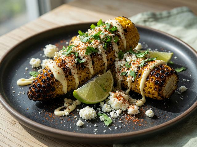 Charred Street Corn with Cotija