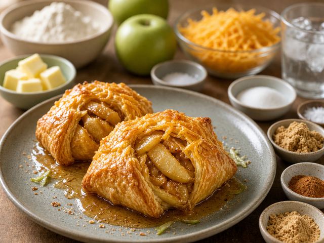 Cheddar Crust Apple Dumplings