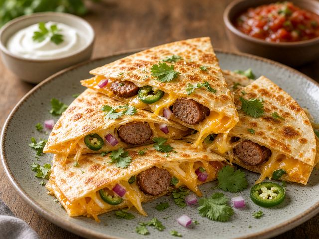 Cheddar Snack Stick Quesadillas
