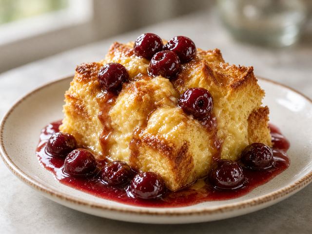 Cherries Jubilee Bread Pudding